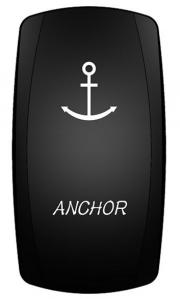 MARINE BOAT ANCHOR LIGHT ROCKER SWITCH (ON)-OFF-(ON) DPDT 7-PIN